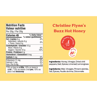 Zing Buzz Hot Honey Condiment 250g
