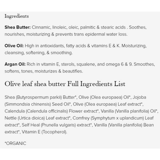 evanhealy Whipped Shea Butter with Olive Leaf 55mL
