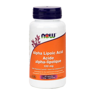 Now Alpha Lipoic Acid 100mg 60 Veggie Caps