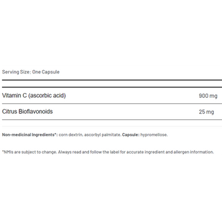 AOR C + Bioflavonoids 925mg 100 Capsules