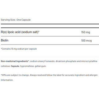 AOR R-Lipoic Acid 150mg 90 Capsules