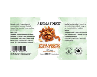 Aromaforce Base Oil Sweet Almond 250mL