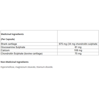 Bell Shark Cartilage for Joint Relief 100 Capsules