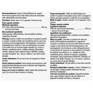 Nature's Way Cat's Claw 100 Capsules