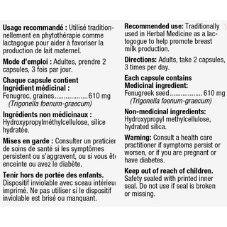 Nature's Way Fenugreek Seed 100 Capsules