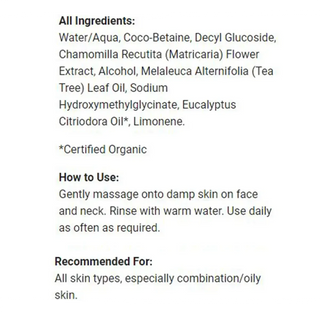 Thursday Plantation Face Wash Foam Tea Tree 150mL