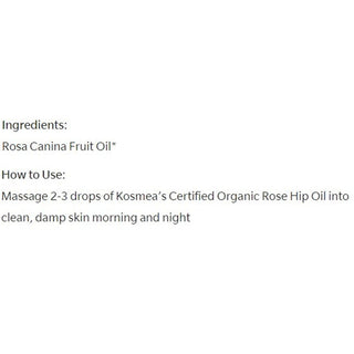 Kosmea Organic Rose Hip Oil 42mL
