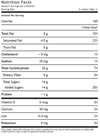 Glutino Wafer Vanilla 130g