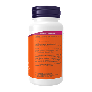 Now Vitamin B-2 100mg 100 Veggie Caps