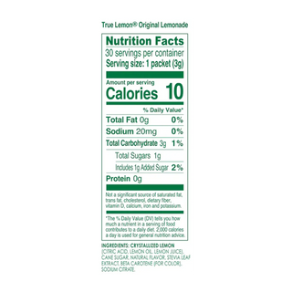 True Citrus Lemonade Original 10 Packs