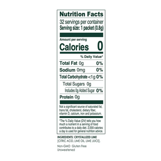 True Citrus Crystallized Lime 32 Packs