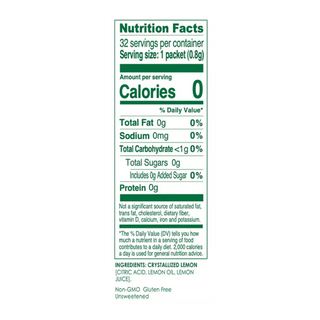 True Citrus Crystallized Lemon 32 Packs