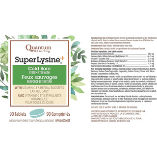 Quantum Health Super Lysine+ 180 Tablets