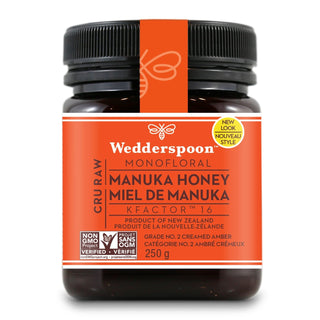 Wedderspoon Raw Monofloral Manuka Honey KFactor 16 250g