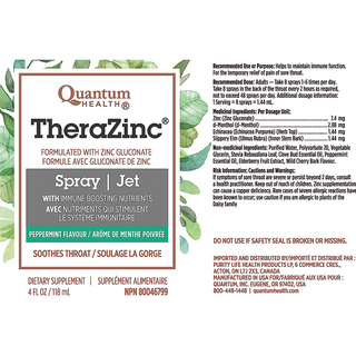 Quantum Health Thera Zinc Spray 118mL