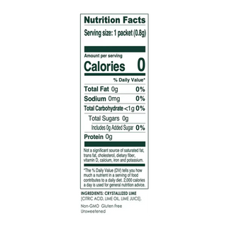 True Citrus Crystallized Lime 100 Packs