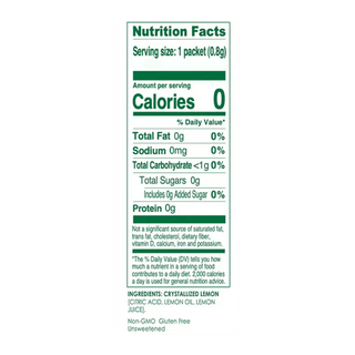 True Citrus Crystallized Lemon 100 Packs