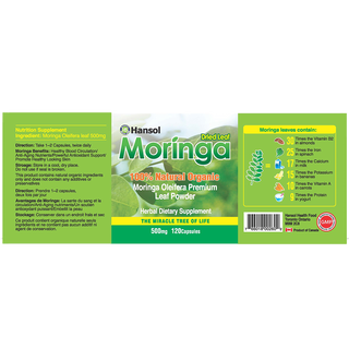 Hansol Moringa 500mg 120 Capsules
