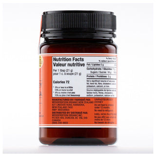 Wedderspoon Raw Monofloral Manuka Honey KFactor 16 500g