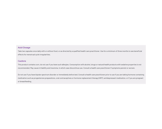 AOR Fem Calm 248mg 60 Capsules