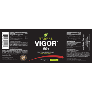 Herbal Vigor Vigor 50+ 740mg 60 Veggie Caps