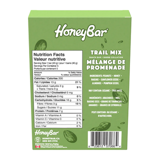 Honey Bar Snack Bar Trail Mix 5 x 40g