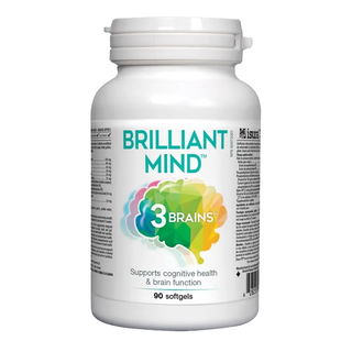 3 Brains Brilliant Mind 90 Softgels