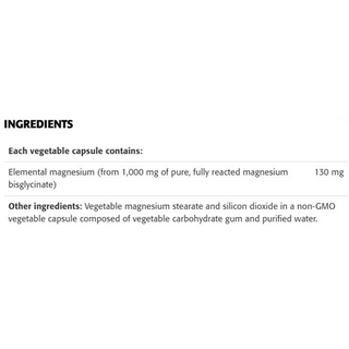 New Roots Pure Magnesium Bisglycinate 130mg 120 Veggie Caps