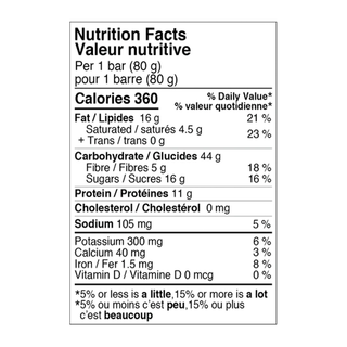Hornby Energy Bar Carob Peanut Butter 80g