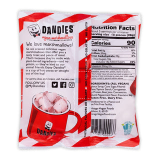 Dandies Vegan Marshmallows Peppermint 142g