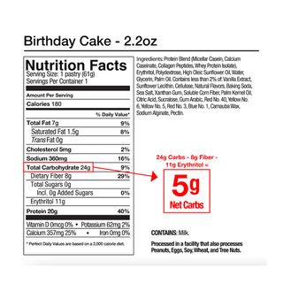 Legendary Foods Tasty Pastry Birthday Cake 61g