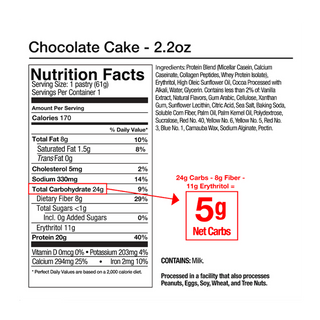 Legendary Foods Tasty Pastry Chocolate Cake 61g