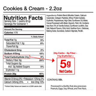 Legendary Foods Tasty Pastry Cookies & Cream 61g