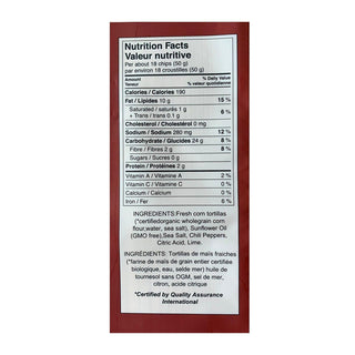 Alba Lisa Organic Tortilla Chips Chilli Lime 220g
