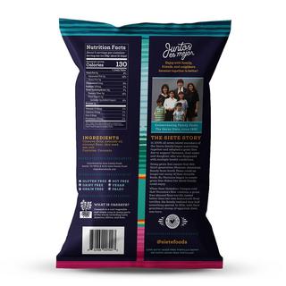 Siete Tortilla Chips Grain Free Sea Salt 142g