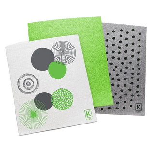Kliin Reusable Cloths Green 3 Packs