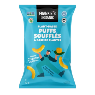 Frankie's Organic Plant Based Puffs Vegan Cheddar 113g