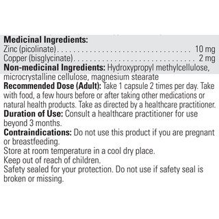 Biomed Zinc Picolinate with Copper 120 Capsules