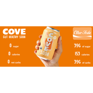 Cove Gut Healthy Soda Cream Soda 355mL