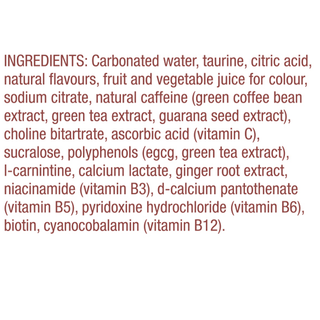 Aspire Natural Caffeine Energy Drink Sweet Cherry 355mL