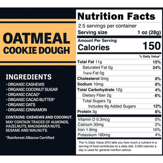 Evolved Chocolate Bar Oatmeal Cookie Dough 71g