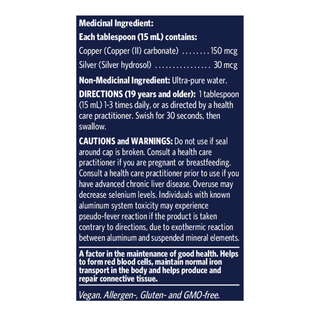Sovereign Copper Bio Active Copper Hydrosol 118mL