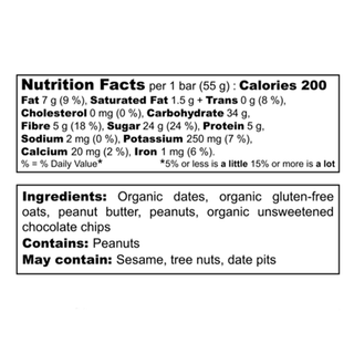The Oat Company Energy Bar Peanut Butter Cup 55g