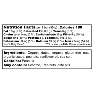 The Oat Company Energy Bar Sea Salt Brownie 55g