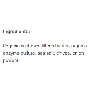 Rawesome Cashew Cream Cheese Onion & Chives 227g