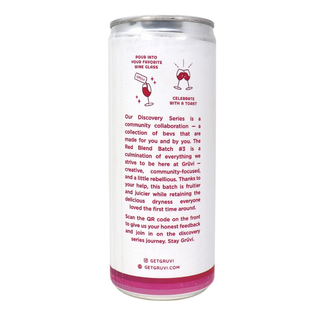 Gruvi Dry Red Blend Alcohol Free Wine 4x250mL