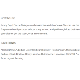 Jimmy Boyd Eau De Cologne Forest 200mL