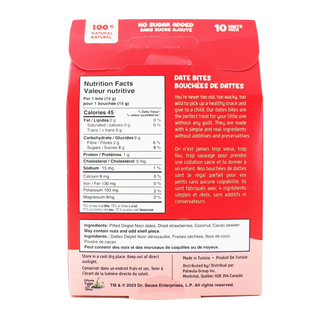 Dr. Seuss Date Bites Strawberry Coconut 150g