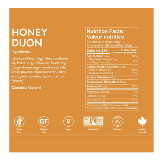 Peacasa Chickpea Chips Honey Dijon 128g
