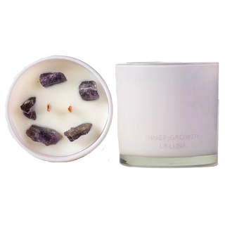 La Luna Crystal Infused Candle Inner Growth 300g